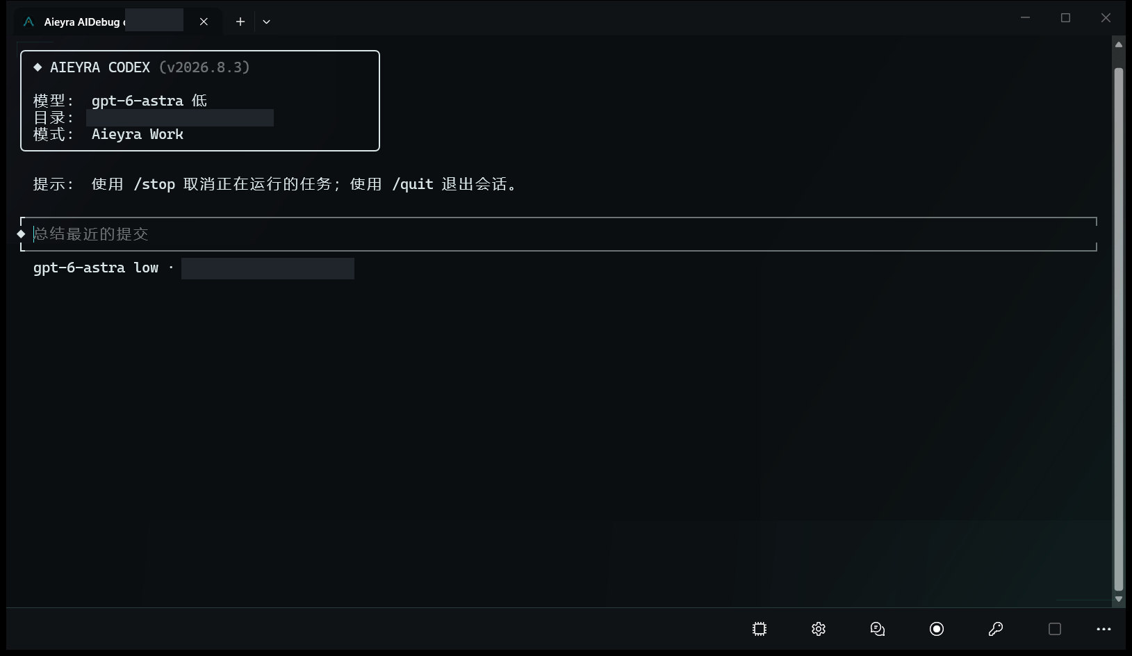 Aieyra CODEX · 历史启动截图